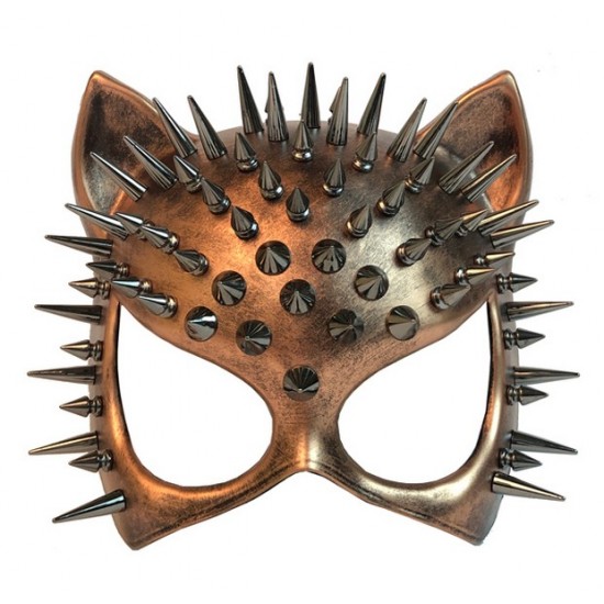 Copper Spiked Cat Mask Copper Spiked Cat Mask