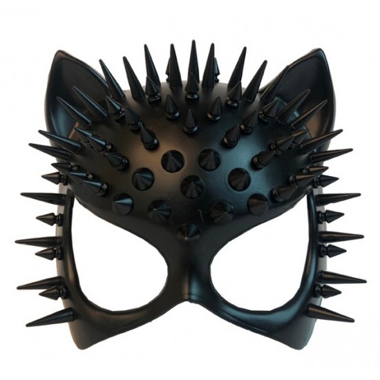 Black Spiked Cat Mask Black Spiked Cat Mask