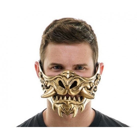Gold Oni Demon Half Mask Gold Oni Demon Half Mask