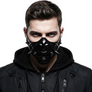 Black Oni Demon Half Mask
