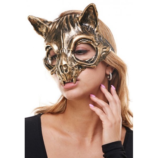 Gold Cat Skull Mask Gold Cat Skull Mask