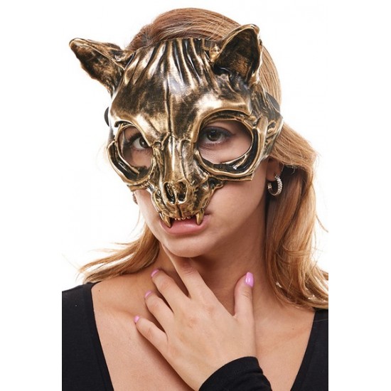 Gold Cat Skull Mask Gold Cat Skull Mask