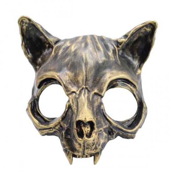 Gold Cat Skull Mask Gold Cat Skull Mask