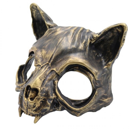 Gold Cat Skull Mask Gold Cat Skull Mask