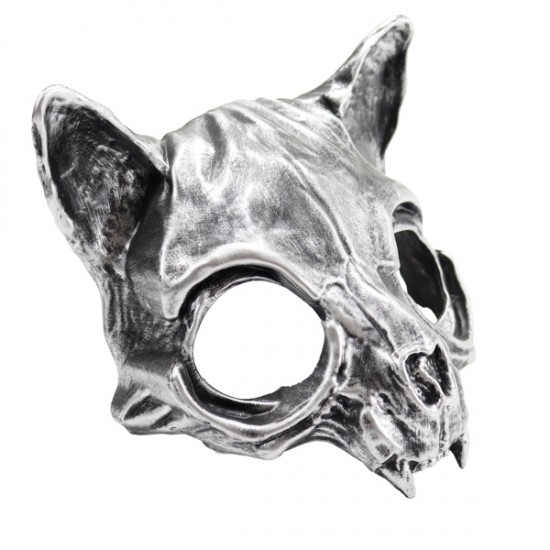 Silver Cat Skull Mask Silver Cat Skull Mask