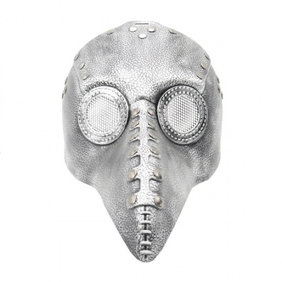 Silver Plague Doctor Steampunk Mask Silver Plague Doctor Steampunk Mask