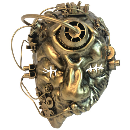 Gold Steampunk Cyclops Mask