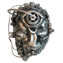 Silver Steampunk Cyclops Mask