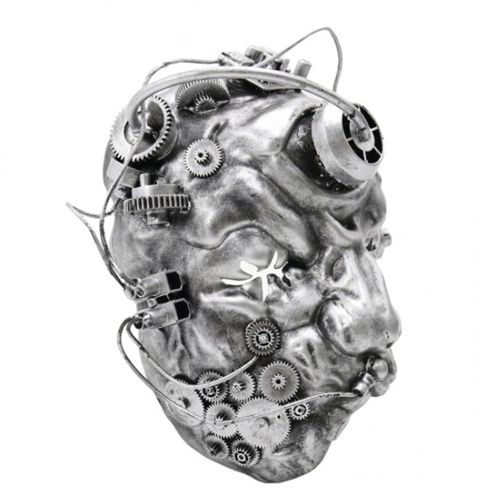 Silver Steampunk Cyclops Mask Silver Steampunk Cyclops Mask