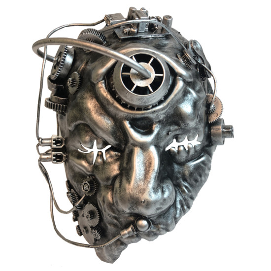 Silver Steampunk Cyclops Mask