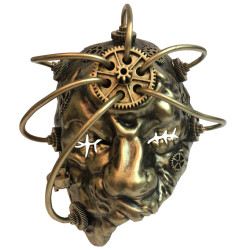 Gold Steampunk Cyclops Mask
