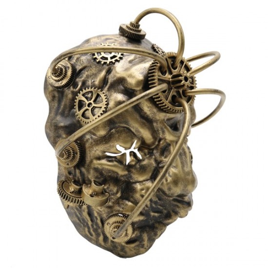 Gold Steampunk Cyclops Mask