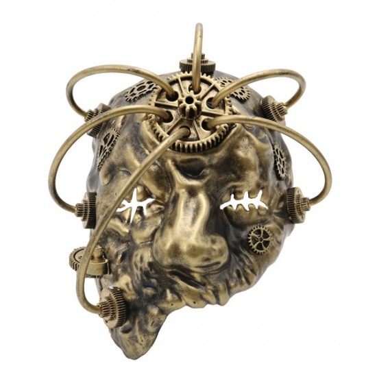 Gold Steampunk Cyclops Mask