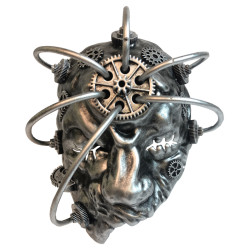 Silver Steampunk Cyclops Mask