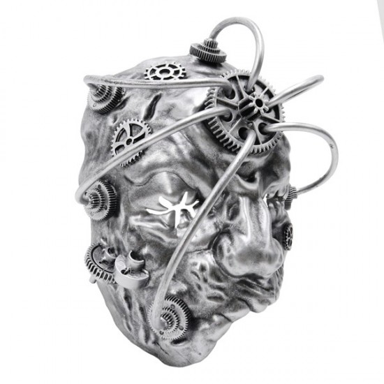Silver Steampunk Cyclops Mask Silver Steampunk Cyclops Mask