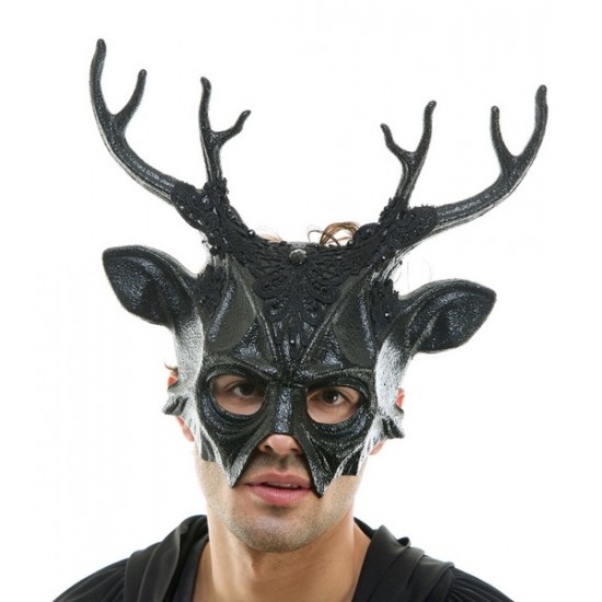 Black Devil Mask with Lace Black Devil Mask with Lace