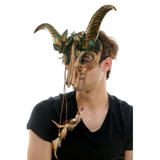 Woodland Ram Skull Mask