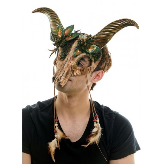 Woodland Ram Skull Mask