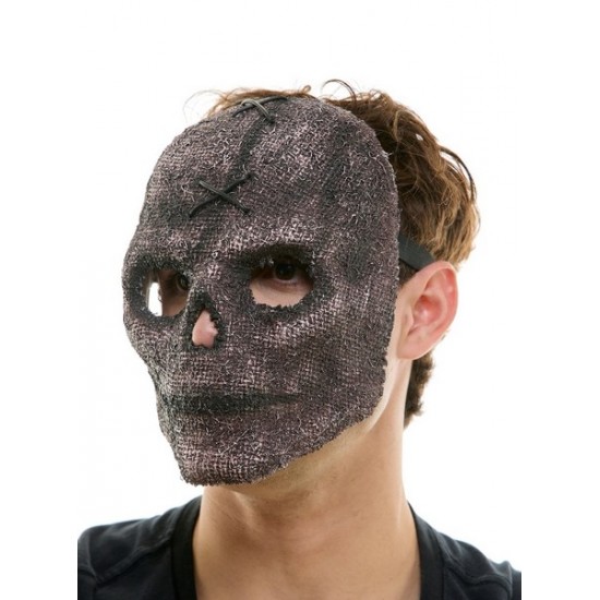 Stitched Burlap Skull Mask