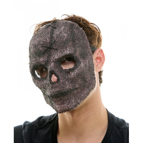 Stitched Burlap Skull Mask