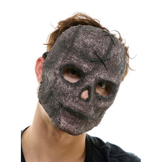 Stitched Burlap Skull Mask