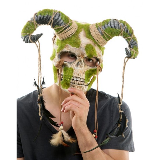 Woodland Tribal Skull Horned Mask Woodland Tribal Skull Horned Mask