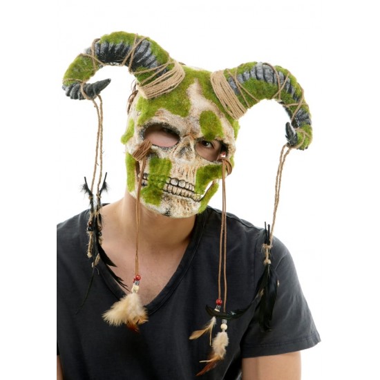 Woodland Tribal Skull Horned Mask Woodland Tribal Skull Horned Mask