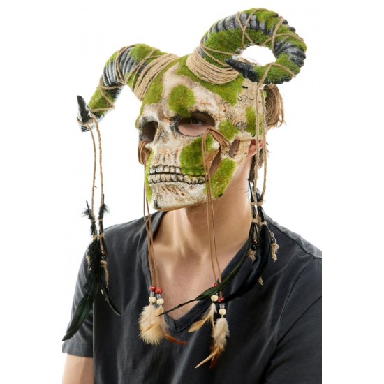 Woodland Tribal Skull Horned Mask Woodland Tribal Skull Horned Mask