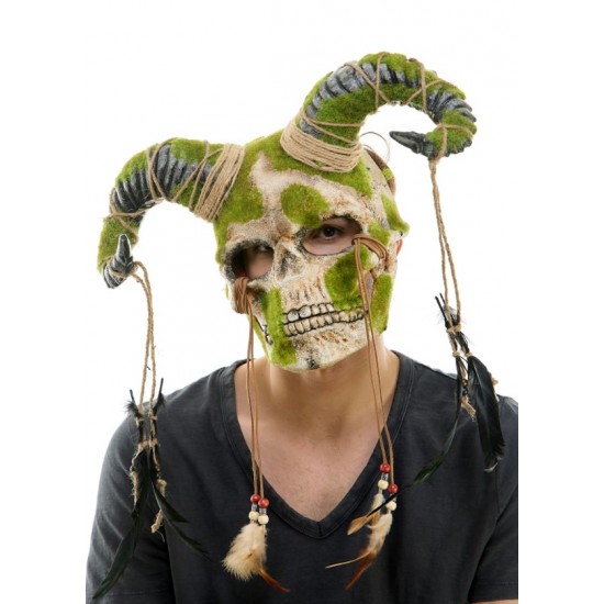Woodland Tribal Skull Horned Mask Woodland Tribal Skull Horned Mask