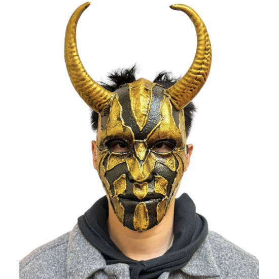 Gold Horned Demon Mask Gold Horned Demon Mask