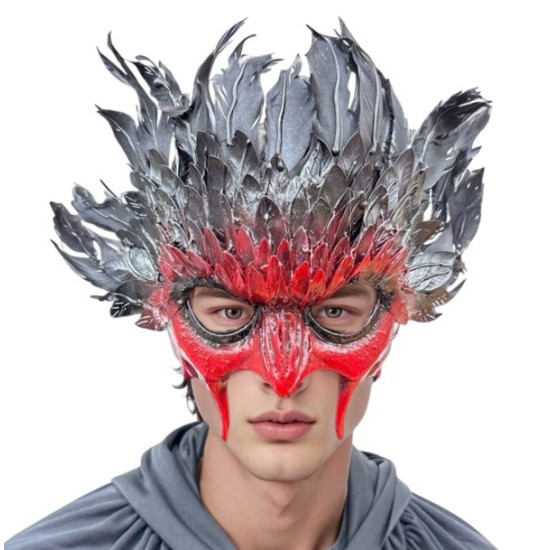 Red Feather Demon Mask Red Feather Demon Mask