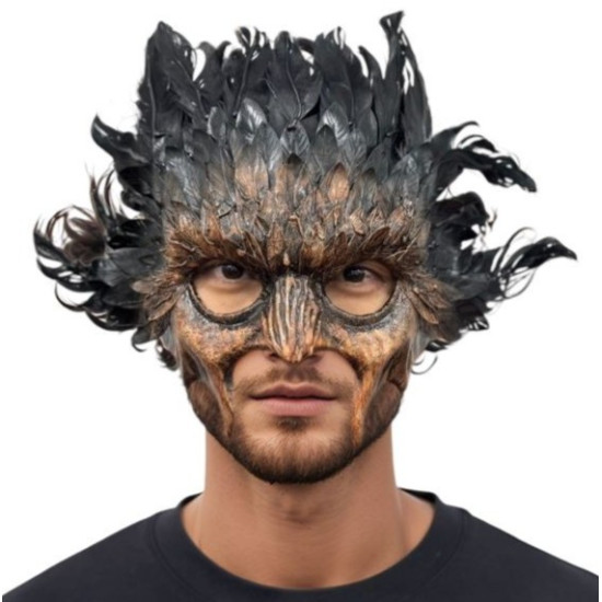 Rustic Feather Demon Mask Rustic Feather Demon Mask