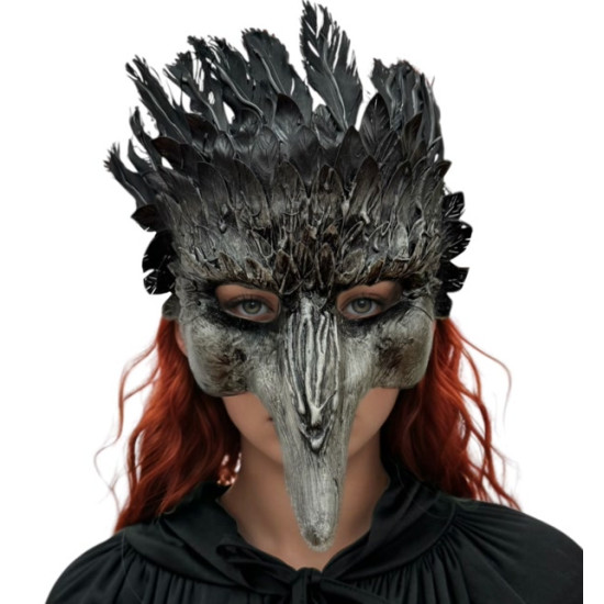 Black Raven Feathered Mask Black Raven Feathered Mask