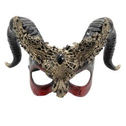 Baroque Ram Horn Masquerade Mask
