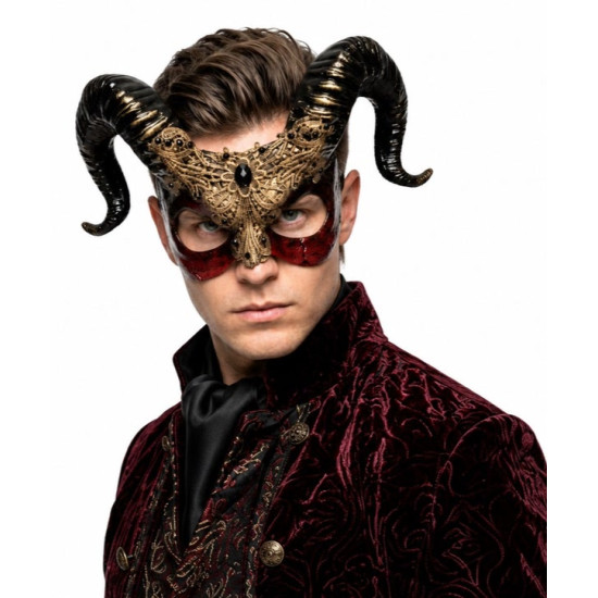 Baroque Ram Horn Masquerade Mask