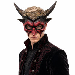 Red Demon Horn Mask