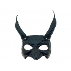 Black Horned Devil Mask