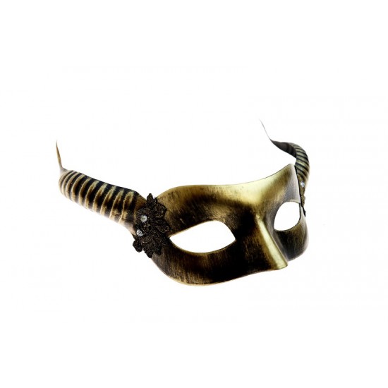 Gold Horned Half Mask Gold Horned Half Mask