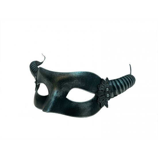 Silver Horned Half Mask Silver Horned Half Mask