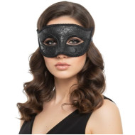 Black Embossed Half Mask