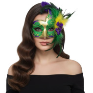 Mardi Gras Feather Mask
