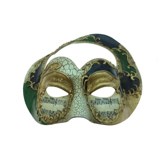 Green Music Masquerade Mask