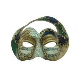 Green Music Masquerade Mask