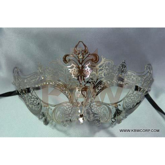 Silver Filigree Masquerade Mask