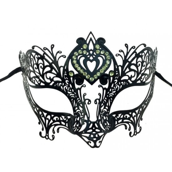 Black Filigree Masquerade Mask