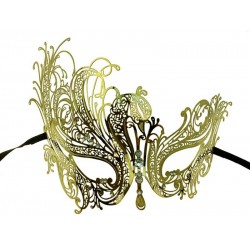 Gold Phoenix Filigree Masquerade Mask with Gems Gold Phoenix Filigree Masquerade Mask with Gems