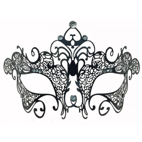 Black Filigree Masquerade Mask