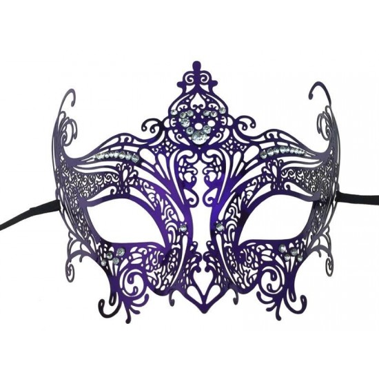 Purple Filigree Masquerade Mask