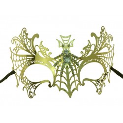 Gold Spiderweb Masquerade Mask Gold Spiderweb Masquerade Mask