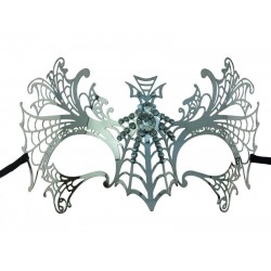 Silver Spiderweb Masquerade Mask Silver Spiderweb Masquerade Mask